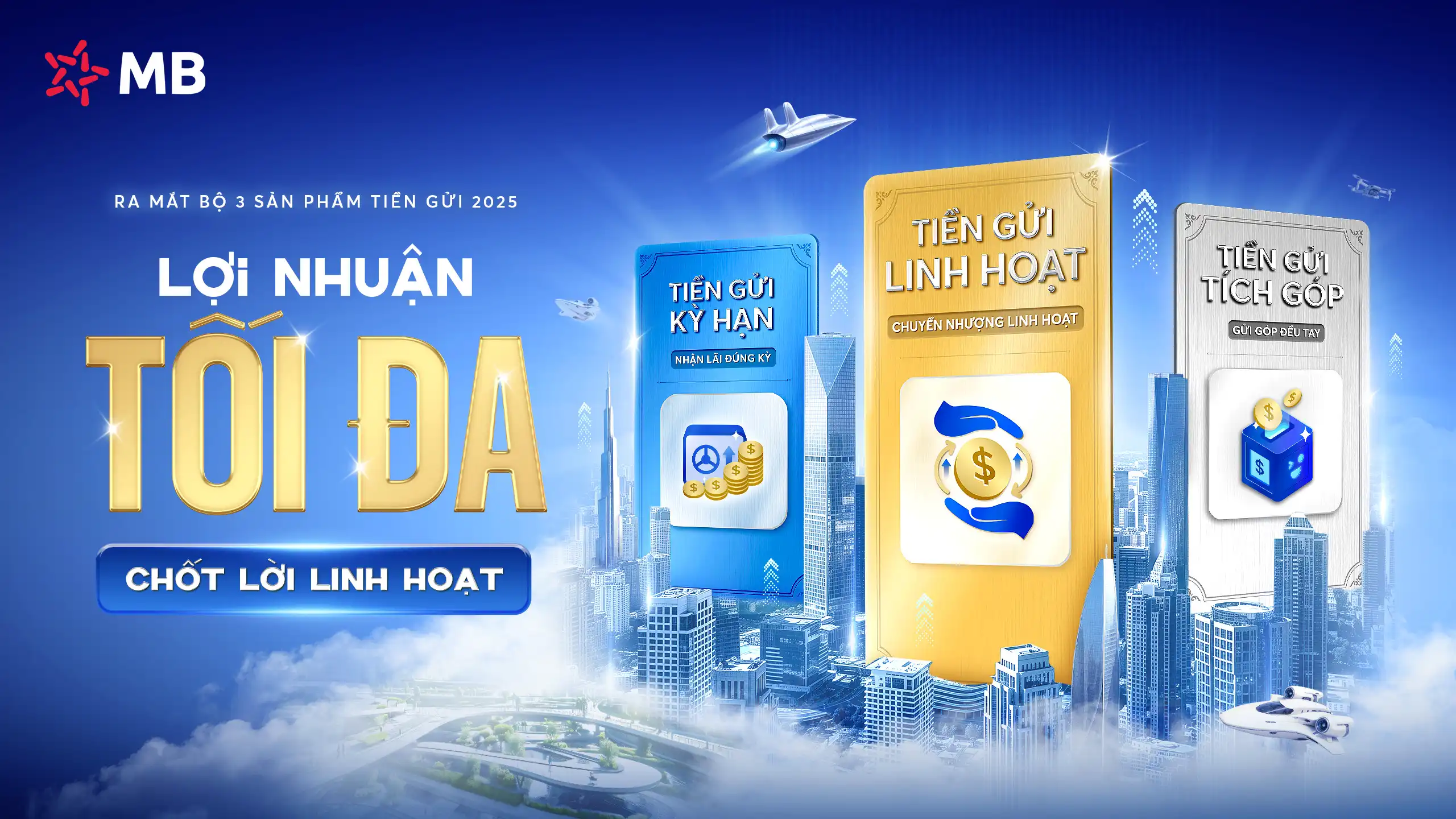 MB ra mắt bộ ba sản phẩm tiền gửi 2025: Lợi nhuận tối đa, chốt lời linh hoạt
