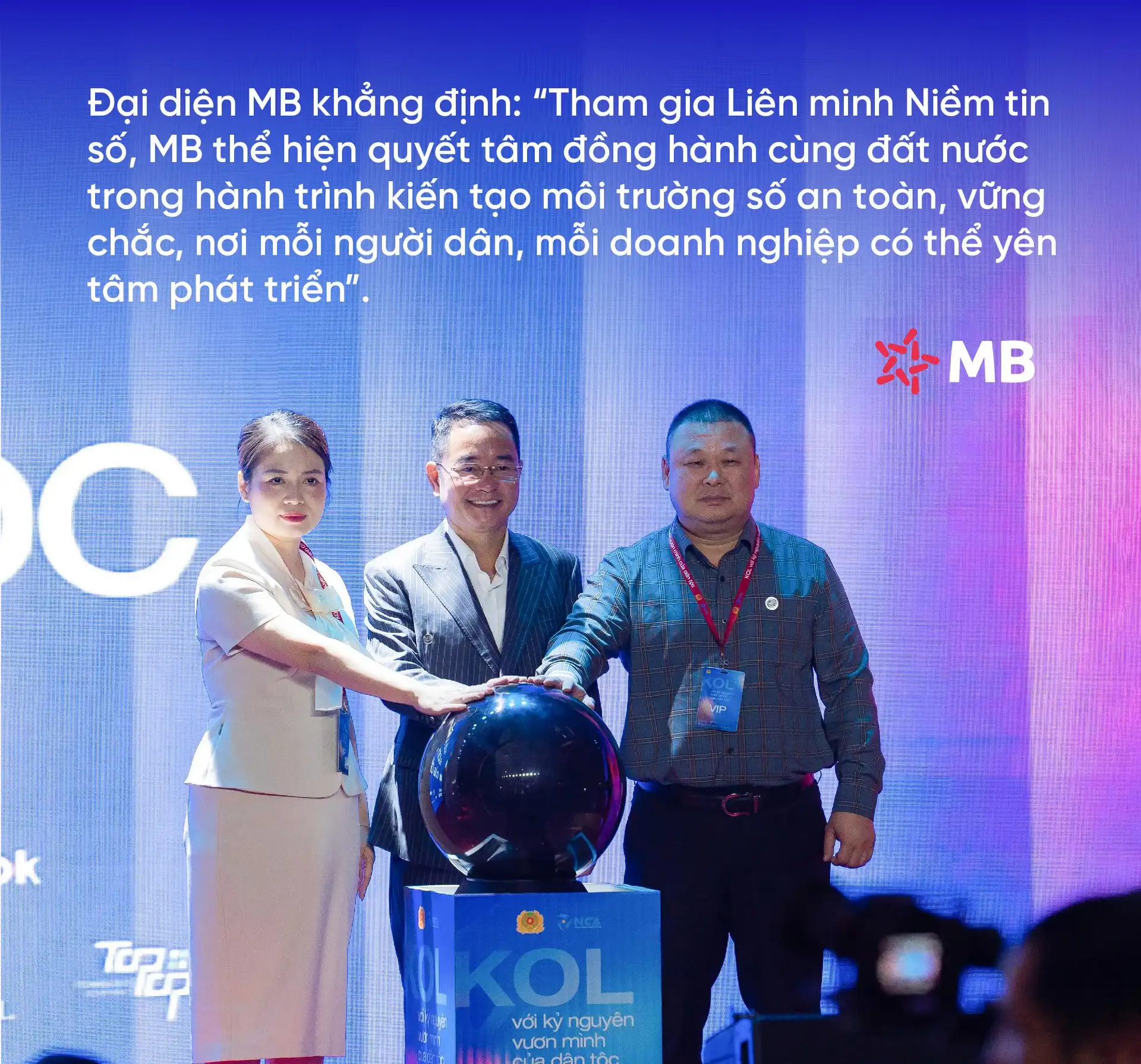 MB tiên phong gia nhập Liên minh ‘Niềm tin số’: Cộng hưởng sức mạnh, lan tỏa khát vọng Việt Nam